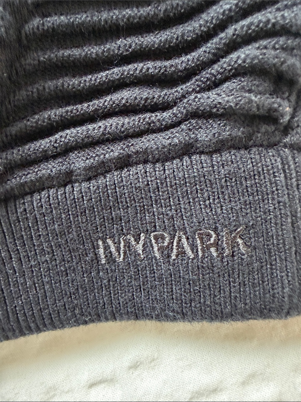 IVY PARK adidas 100% cotton Black Ribbed Zip-Up Crop Tank - Picture 7 of 8